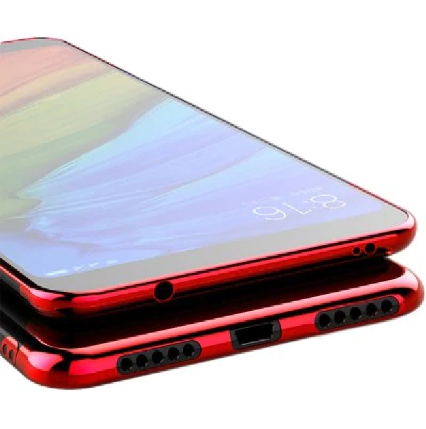 Protectores para celular  para Xiaomi  MI A2 Lite / Redmi 6 Pro Funda de tpu borde electro Rojo